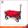 Foldable hand cart/trolley with coaster wagon garden trolley beach folding